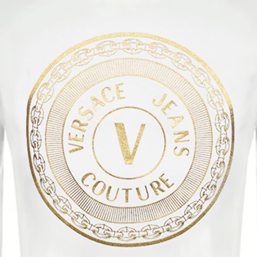 Alternative Image for ProductVersace Jeans Couture Foil Logo Sweatshirt White3